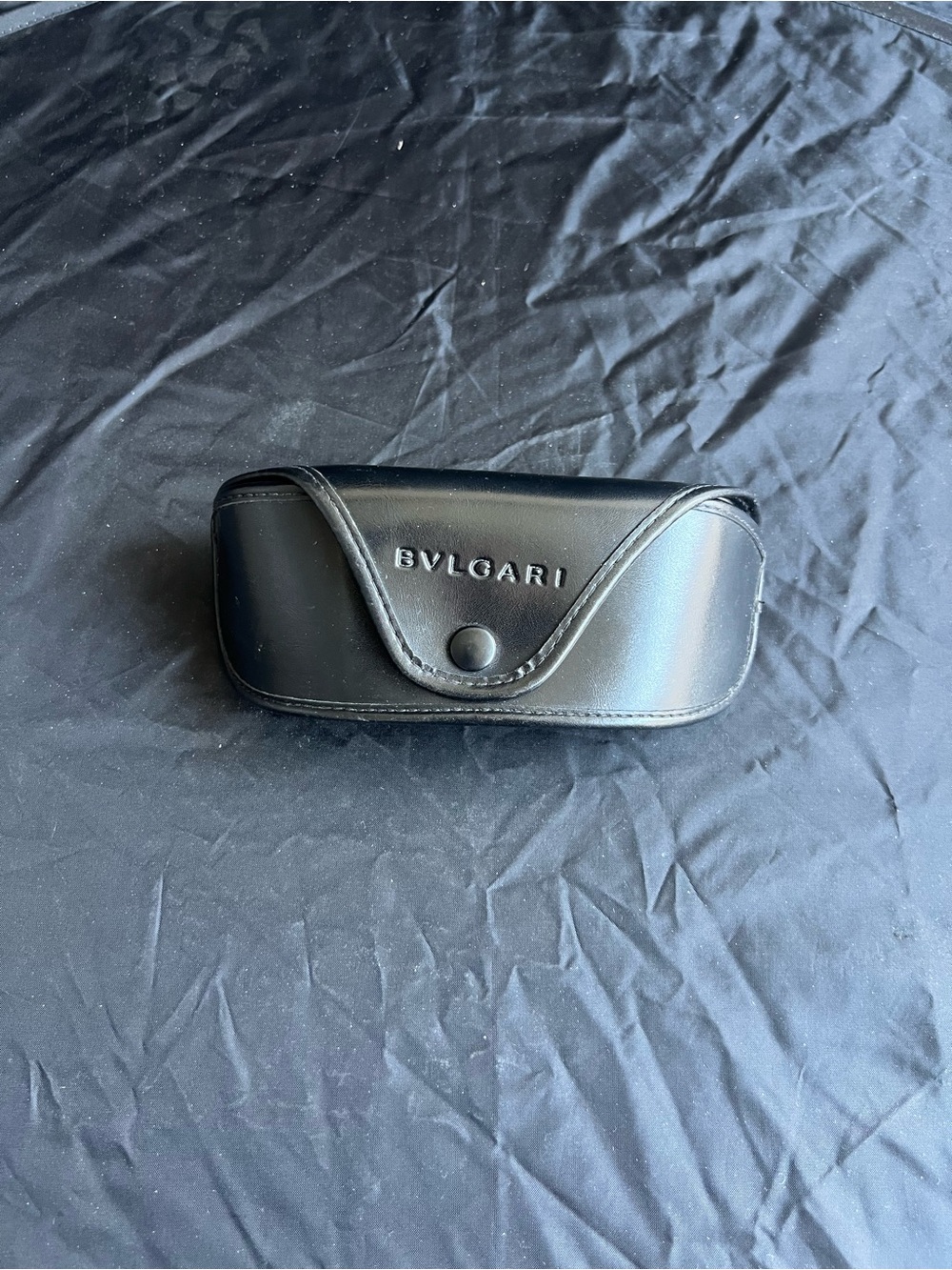 Bulgari Black Leather Sunglasses Case